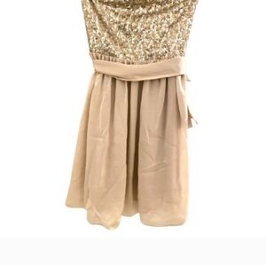 NWT! REBECCA TAYLOR Size 0 Strapless Sequin Chiffon Satin Mini Party Dress!!!